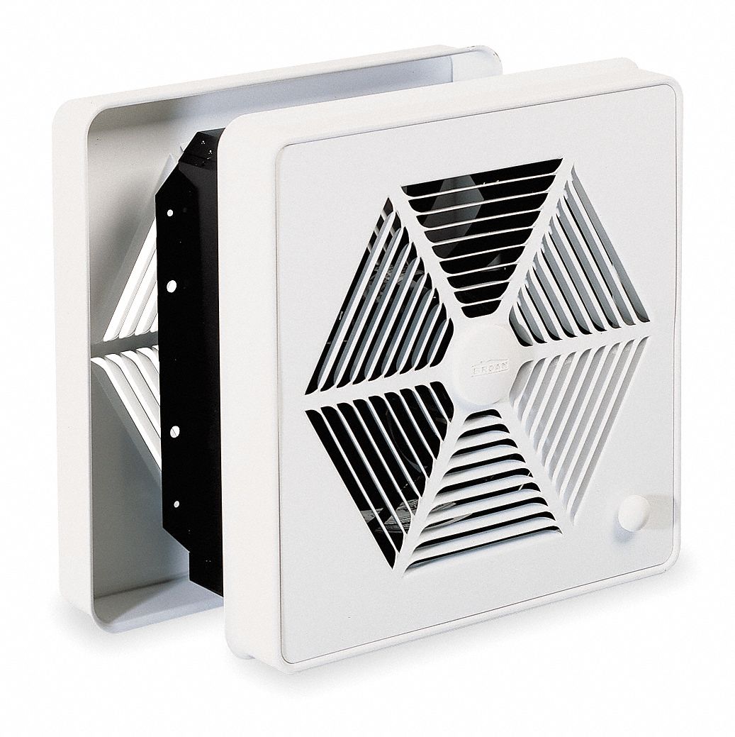 BROAN Exhaust Fan, Room to Room, Steel, Adj 3 to 51/2 Housing Length