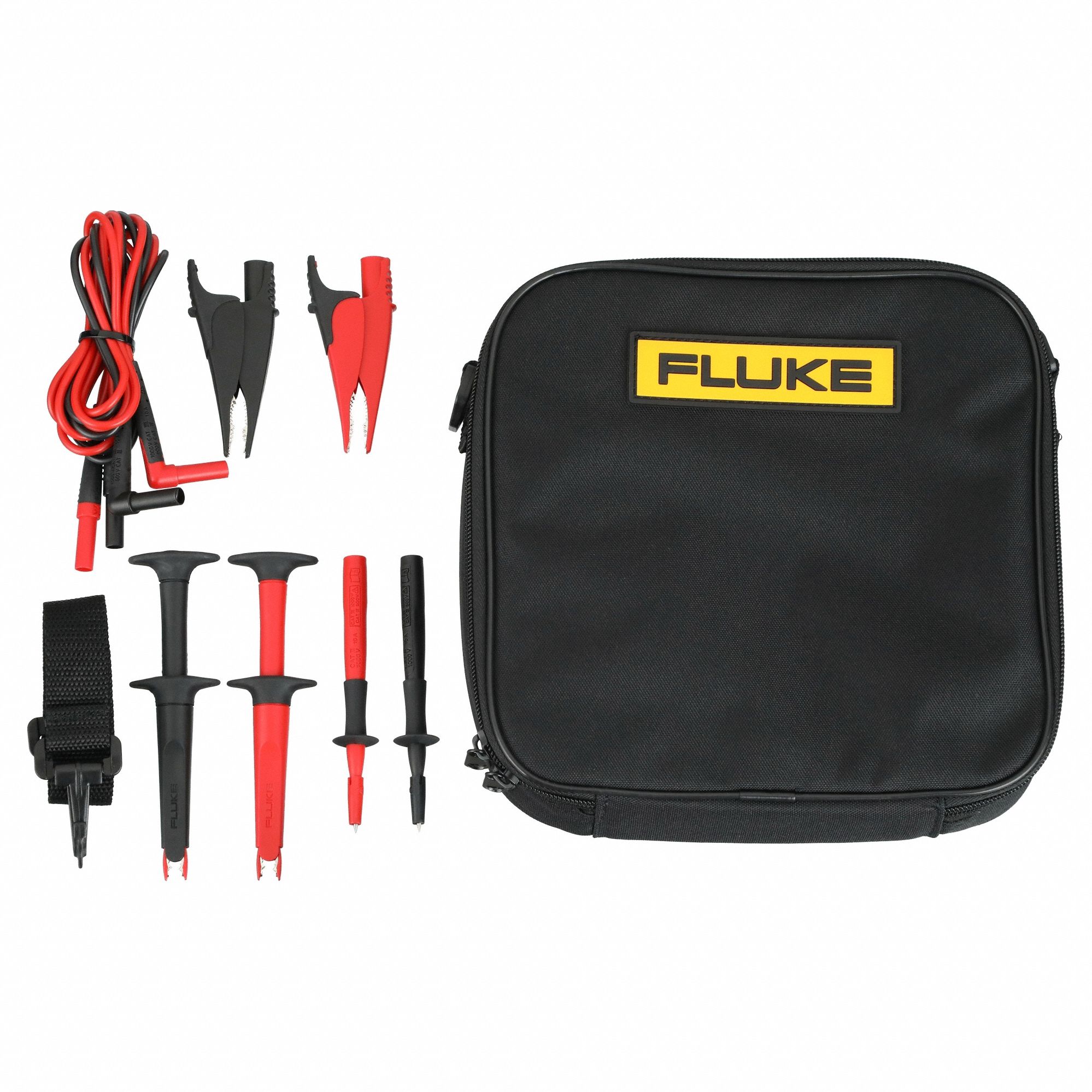 FLUKE, CAT III 1000V/CAT IV 600V, Alligator Clip/Probe, Test Lead Kit