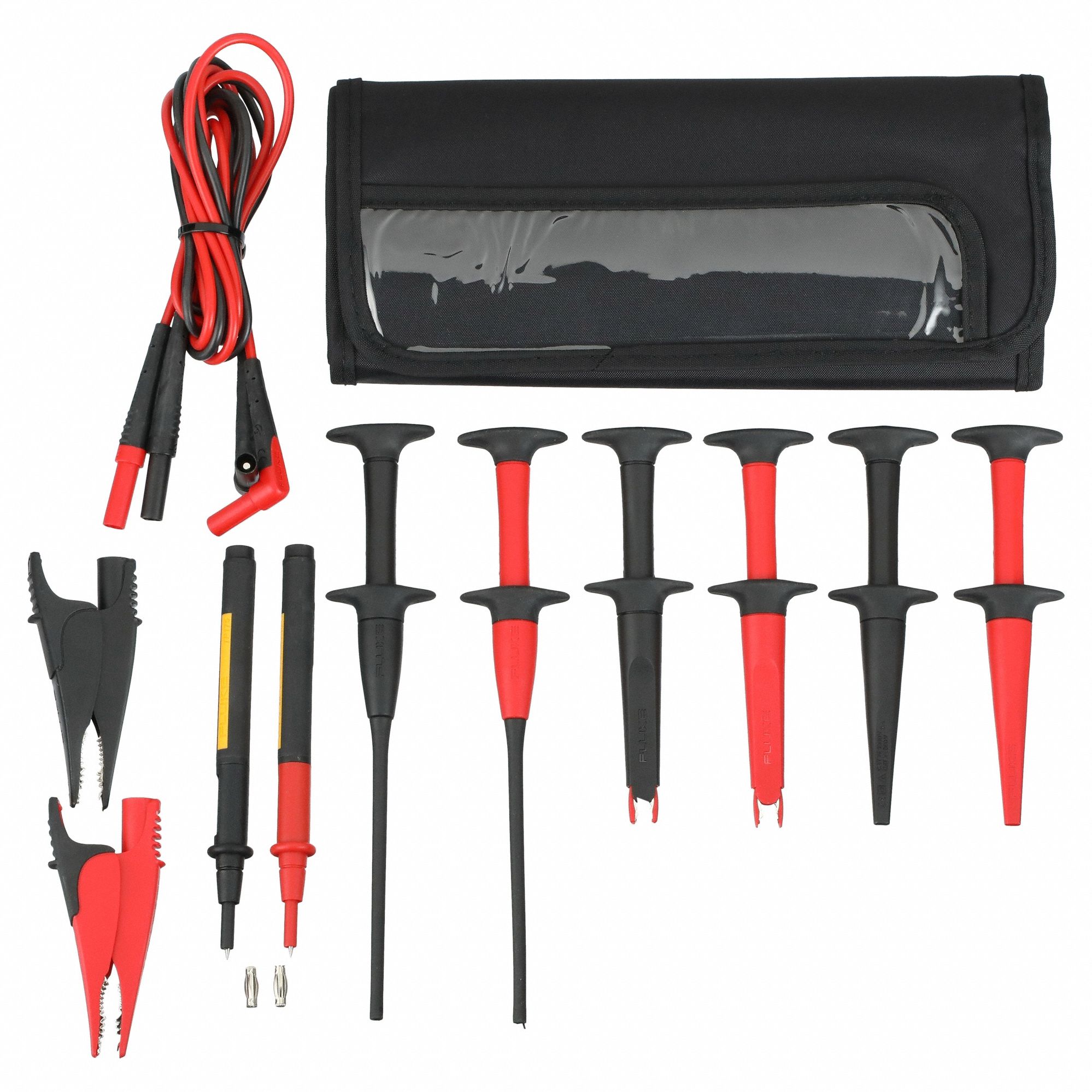 FLUKE, CAT III 1000V/CAT IV 600V, Alligator Clip/Hook Clip/Pincer Clip