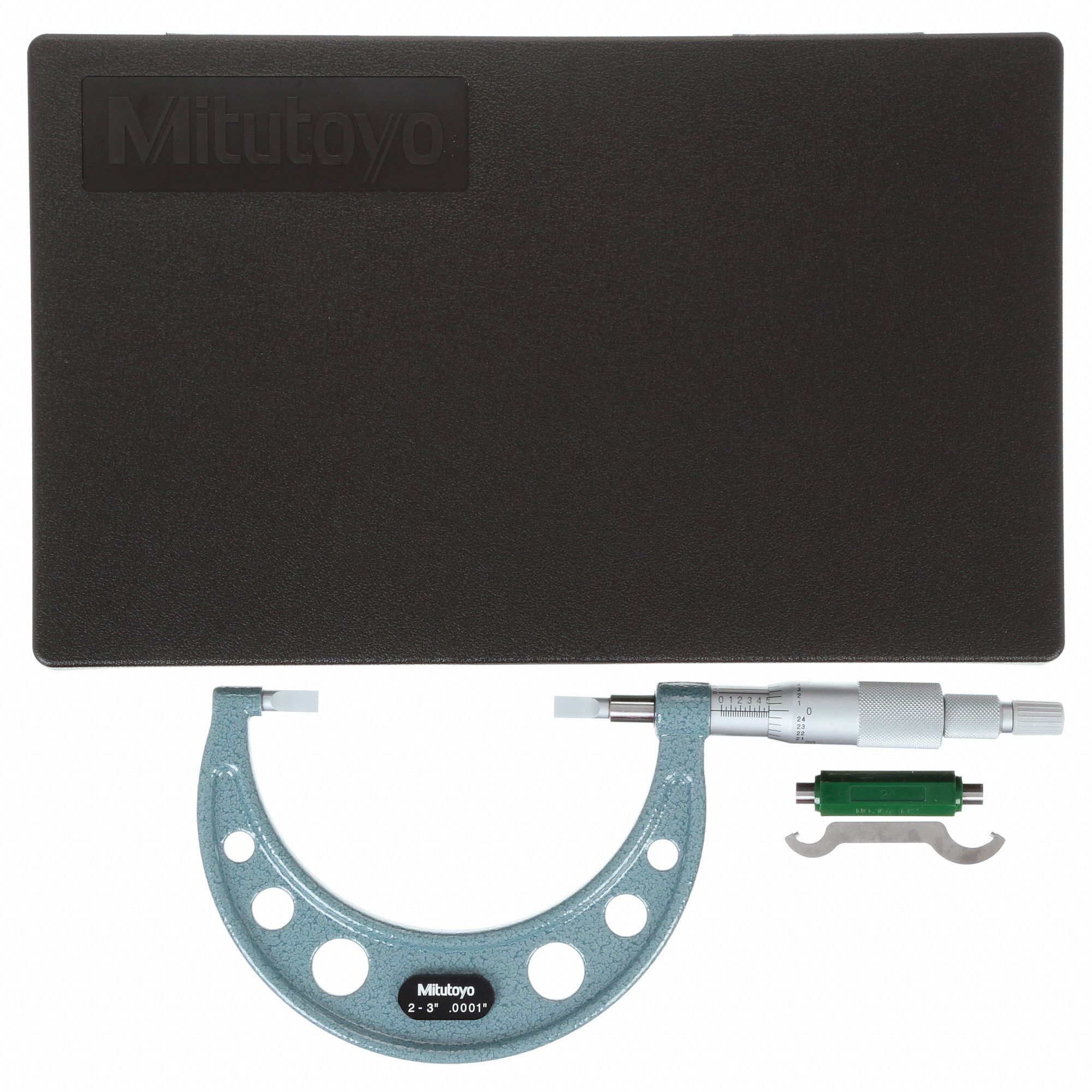 MITUTOYO Blade Micrometer, Vernier Operation, 2 to 3 in Range, 0.0001