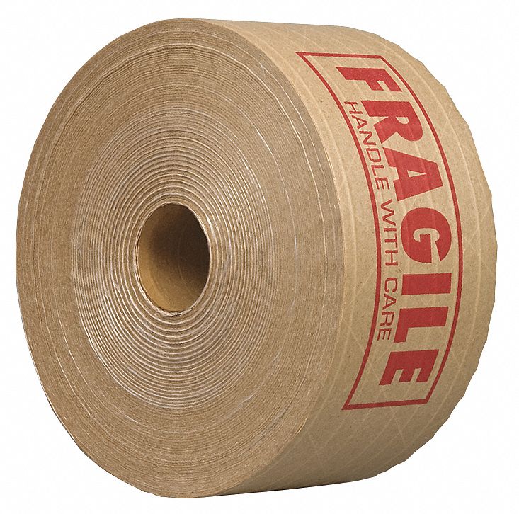TAPECASE WaterActivated Packaging Tape, Light Duty, Kraft Paper Tape