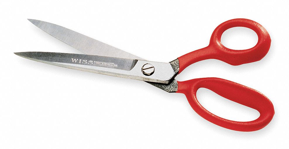 WISS Tijeras Industrial,Uso Rudo,Rojo,L101/4 Cizallas y Tijeras