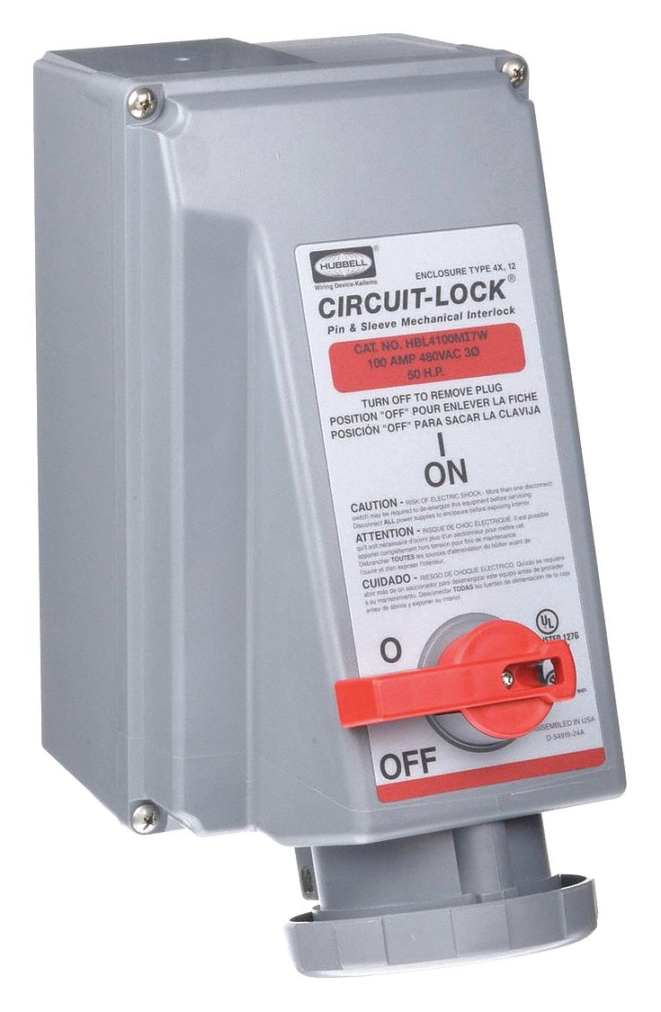 NonFused, 100 A, Watertight Mechanical Interlock Device 4CT27