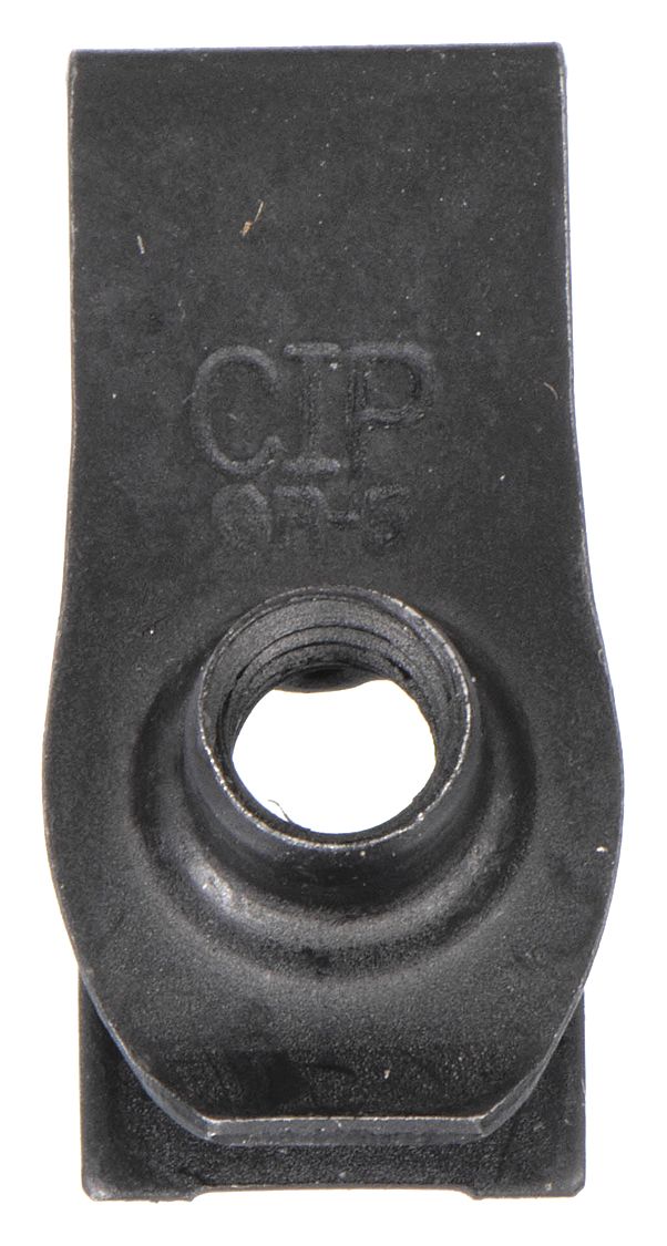 GRAINGER APPROVED 1024 U Style Spring Nut, Black Phosphate, Steel