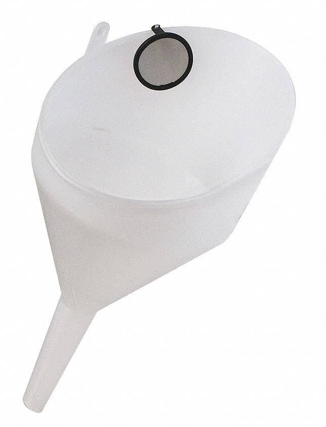 FUNNEL KING Spout Funnel with Screen Polyethylene, 120 fl oz Fluid