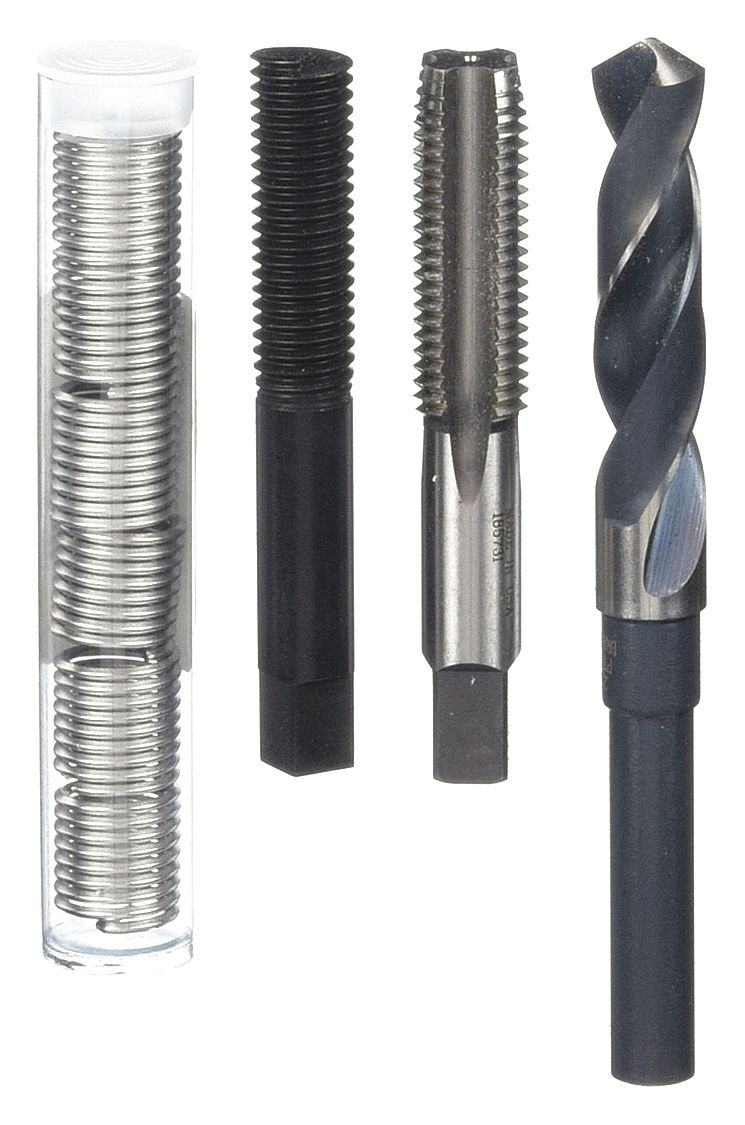 HELICOIL, Free Running (With Drill Bit), 304 Stainless Steel, Thread