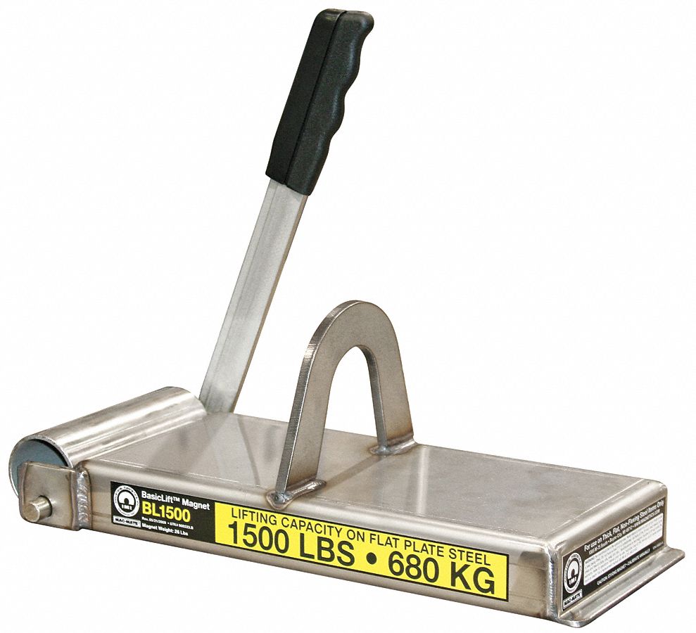 MAGMATE, 1,500 lb Max Load Capacity, 1,500 lb Max Flat Load Capacity, Lifting 4DMR1
