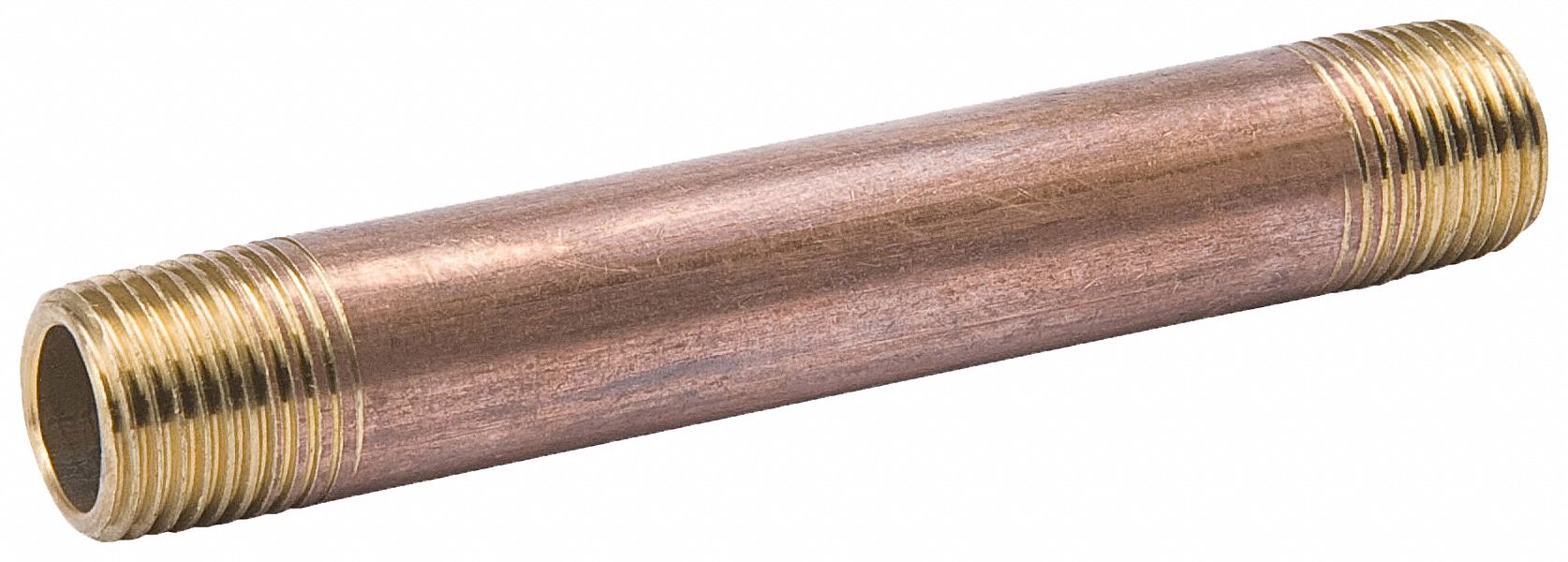 GRAINGER APPROVED 1/4 in x 2 ft Red Brass Pipe, Pipe 4DRU54DRU5