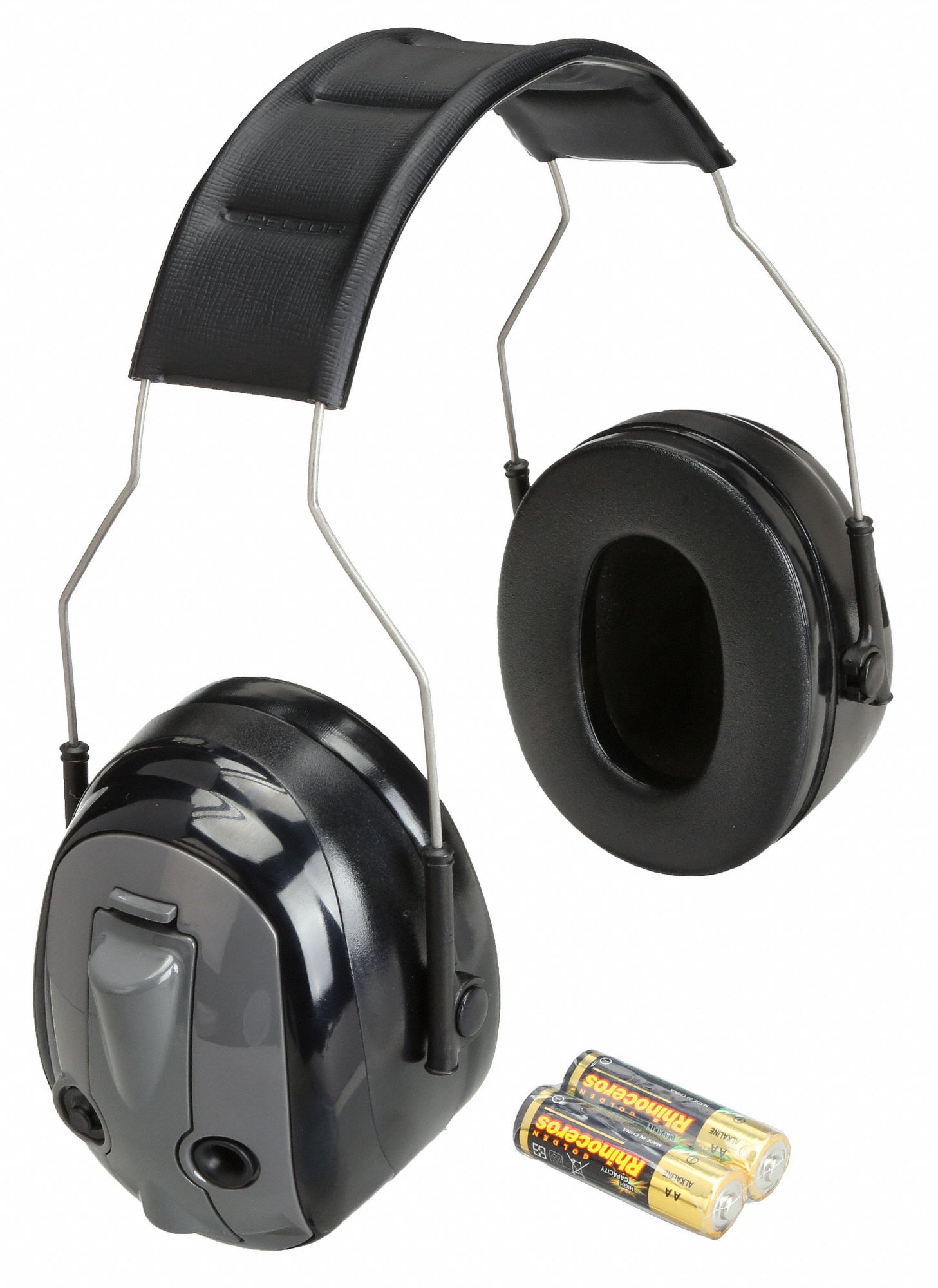3M Electronic Ear Muffs OvertheHead Earmuff, Active Noise