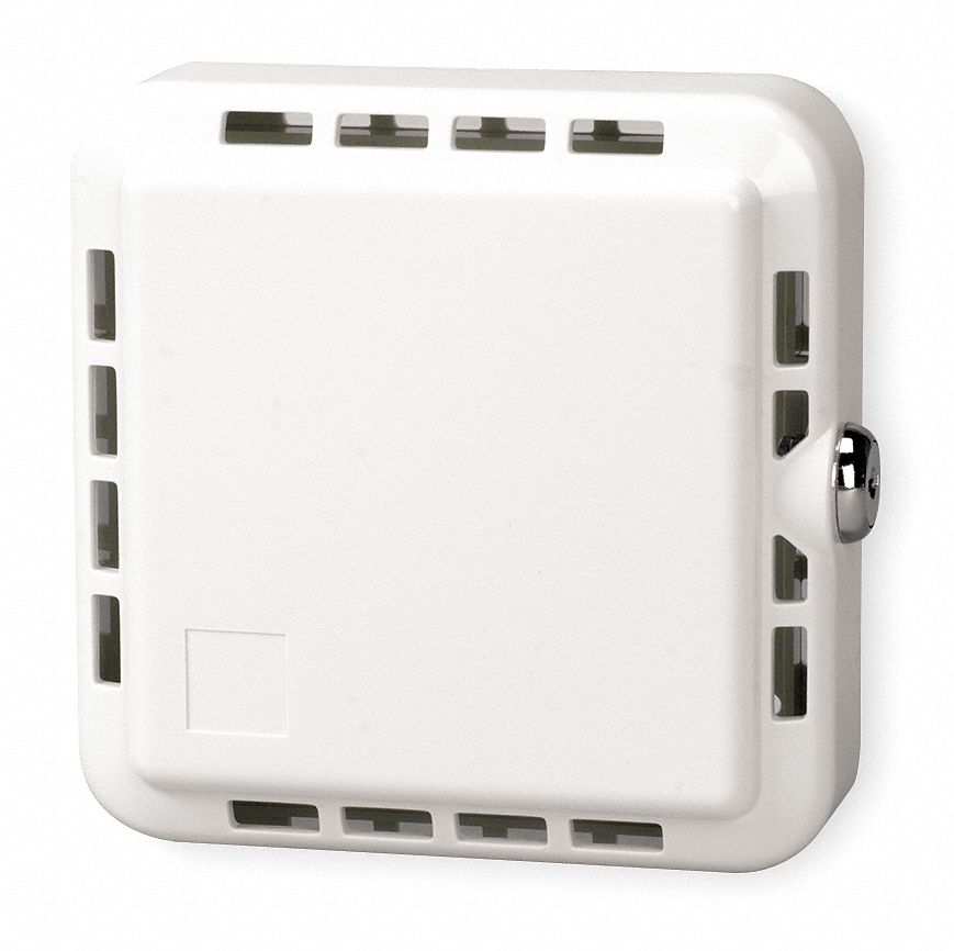 GRAINGER APPROVED Plastic Universal Thermostat Guard, Off-White - 4E645
