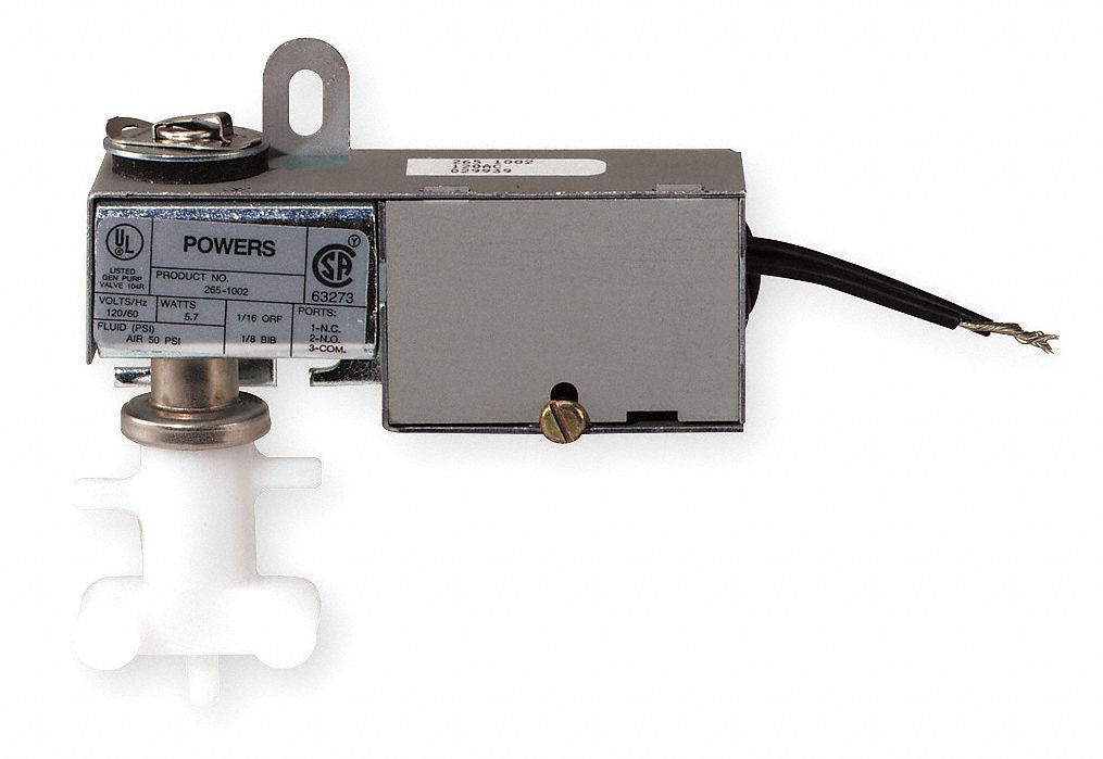 SIEMENS Solenoid Air Valve, 3Way, 120VAC, 050 psi 4E7252651022