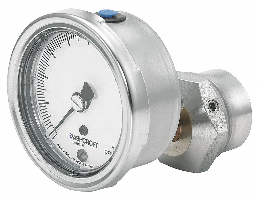 ASHCROFT PRESSURE GAUGE,SEAL,2 1/2 IN,200 PS Dial Pressure Gauges