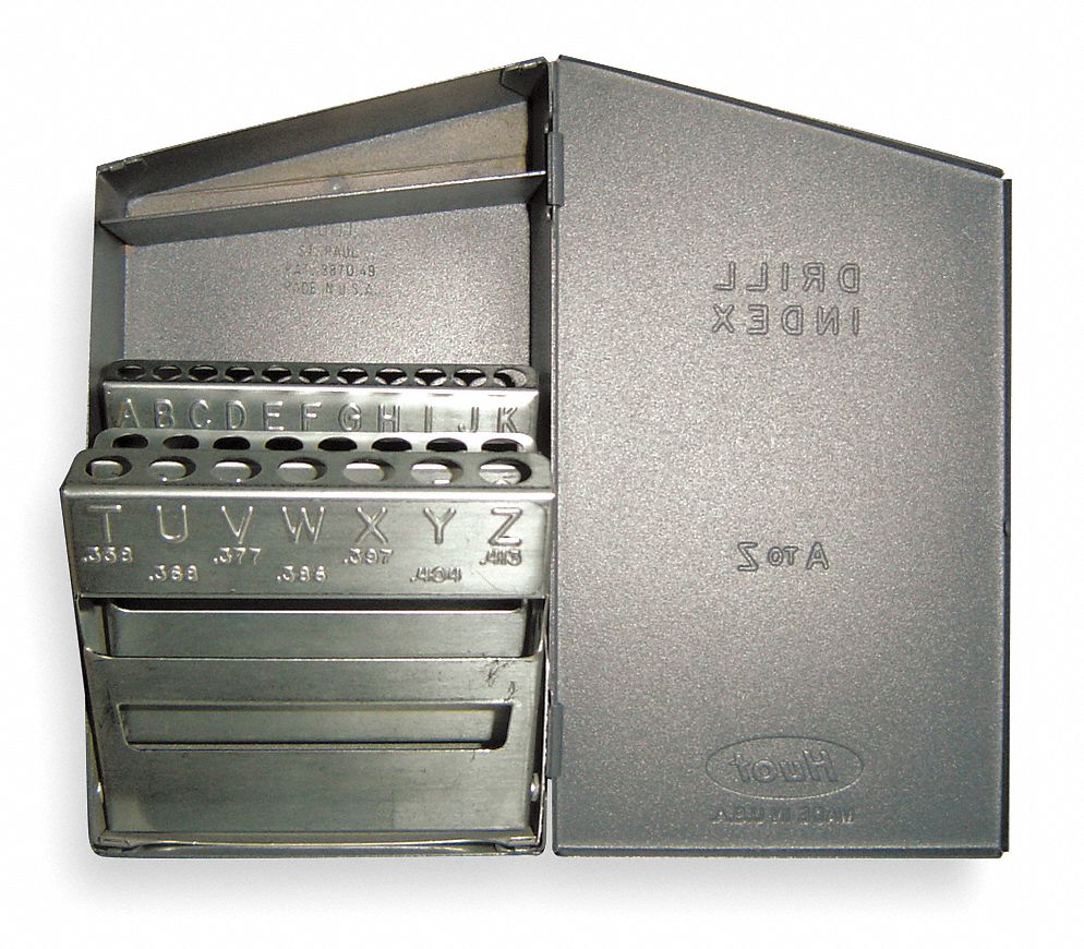 CHICAGOLATROBE Steel Drill Bit Case, 87/8" D X 125/32" H X 49/64" W