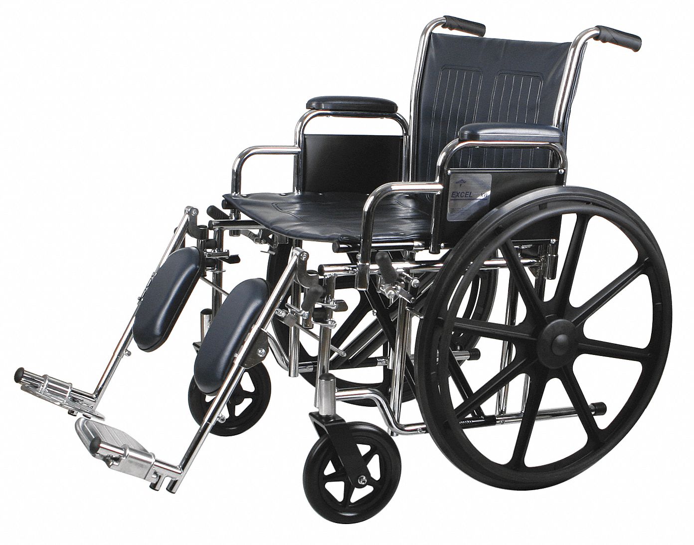 GRAINGER APPROVED Wheelchair, 22 in Seat Width, 18 in Seat Depth, 500