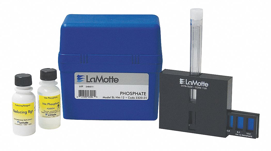 LAMOTTE Water Quality Testing Kit Phosphate, 1.0 to 10 ppm or 10 to