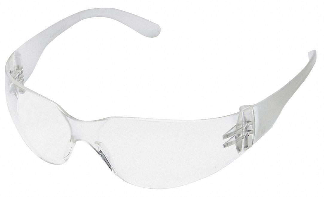 CONDOR Condor™ V Uncoated Safety Glasses, Clear Lens Color 4EY97