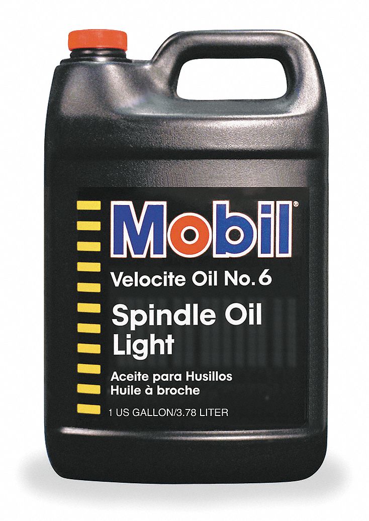 MOBIL Spindle Oil No. 6, Container Size 1 gal, Jug, Base Formulation