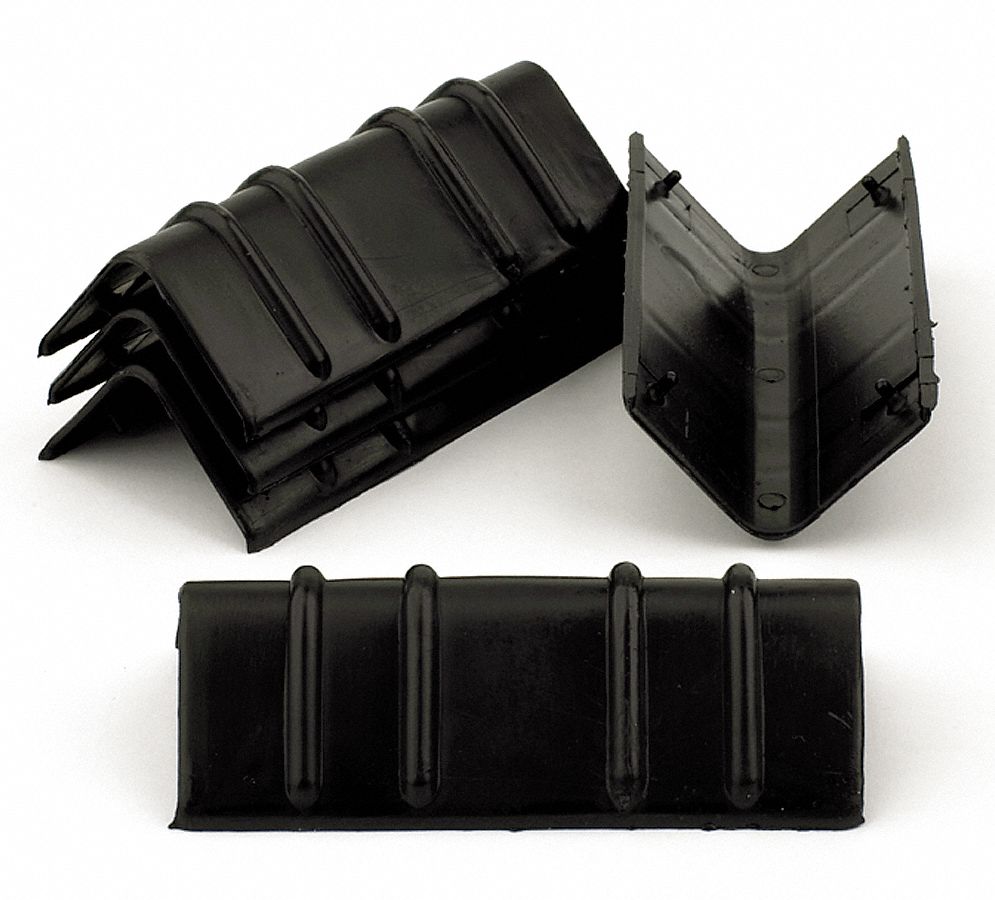 GRAINGER APPROVED Edge Protector, 5 1/4 In, Blk, PK200 4FET94FET9