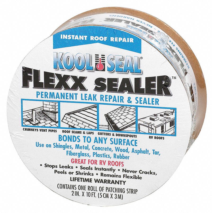 KOOL SEAL, Flexx Sealer, 10 ft x 2 in, Repair Patch 4FJL1KS0018110