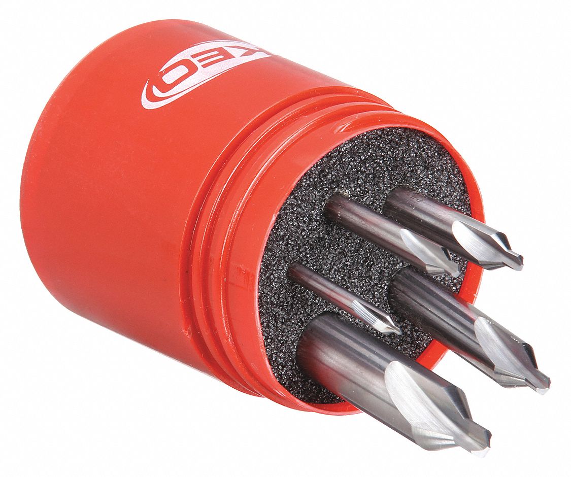 KEO, Carbide, Bright (Uncoated) Finish, Center Drill Set 4FUA410003