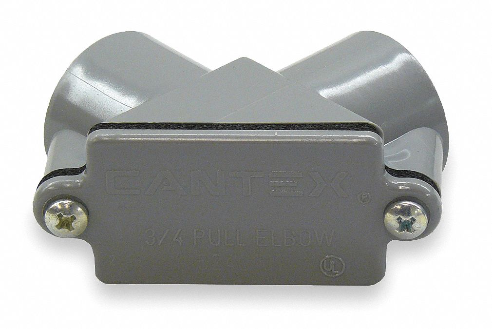 CANTEX Conduit Outlet Body LB Body, 1/2 in Hub Size, 5.2 cu in Body