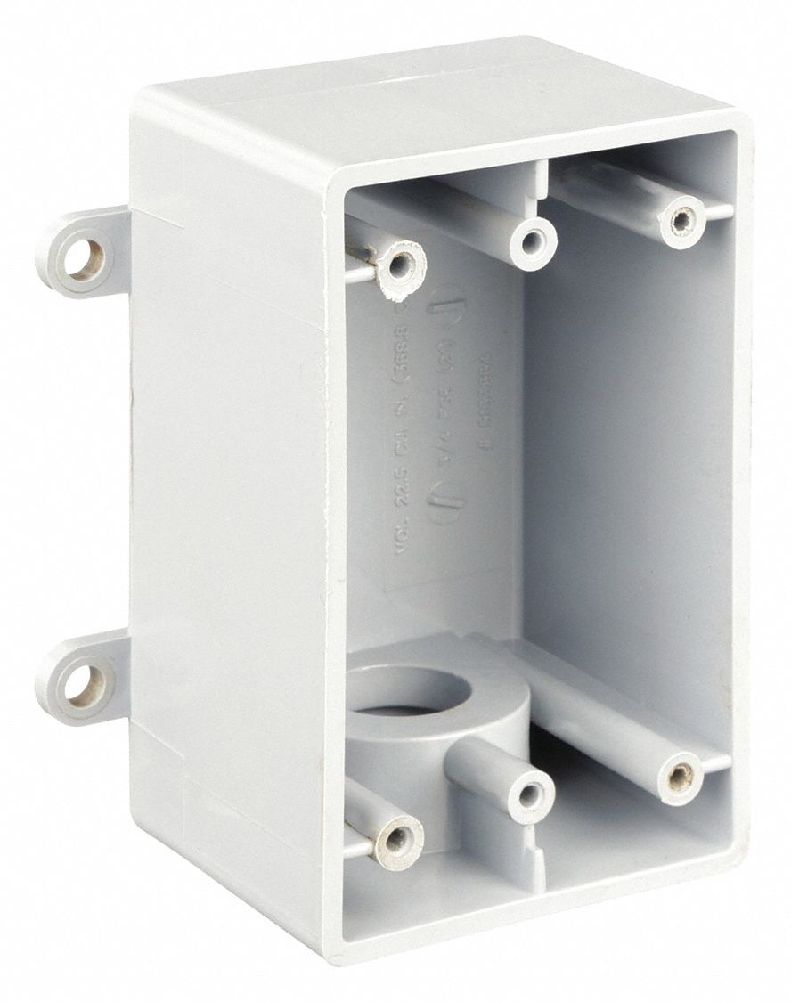CANTEX, PVC, Rectangular, Electrical Box 4FYW25133364 Grainger
