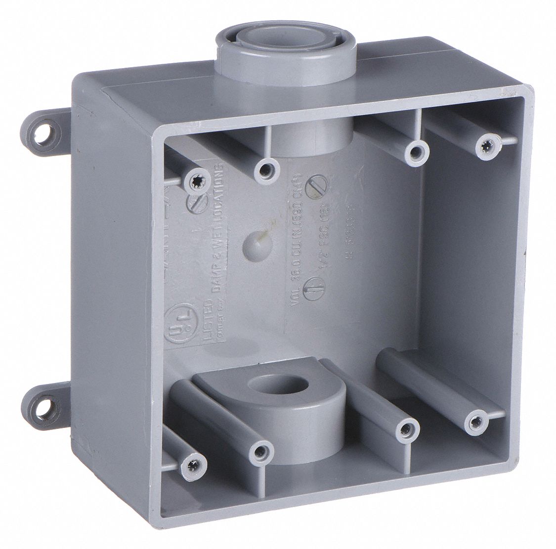 CANTEX, PVC, Rectangular, Electrical Box 4FYX15133370 Grainger