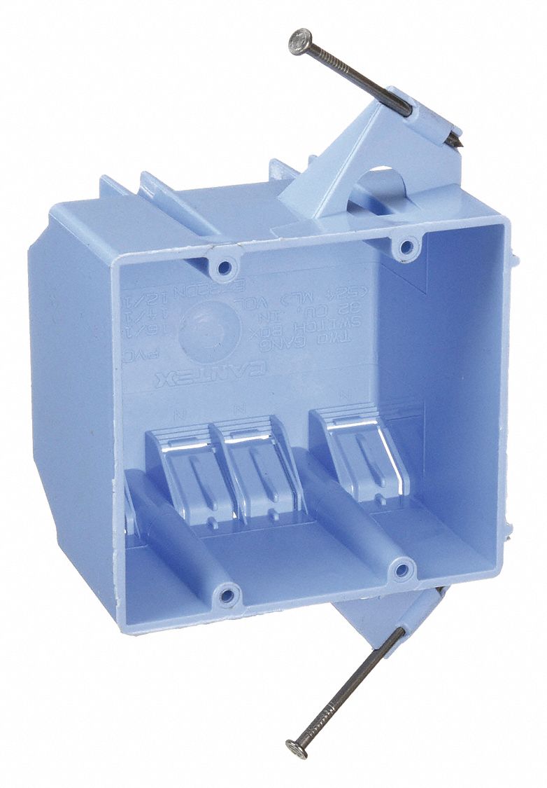 CANTEX, PVC, Nonmetallic Material & Nominal Size, Electrical Box