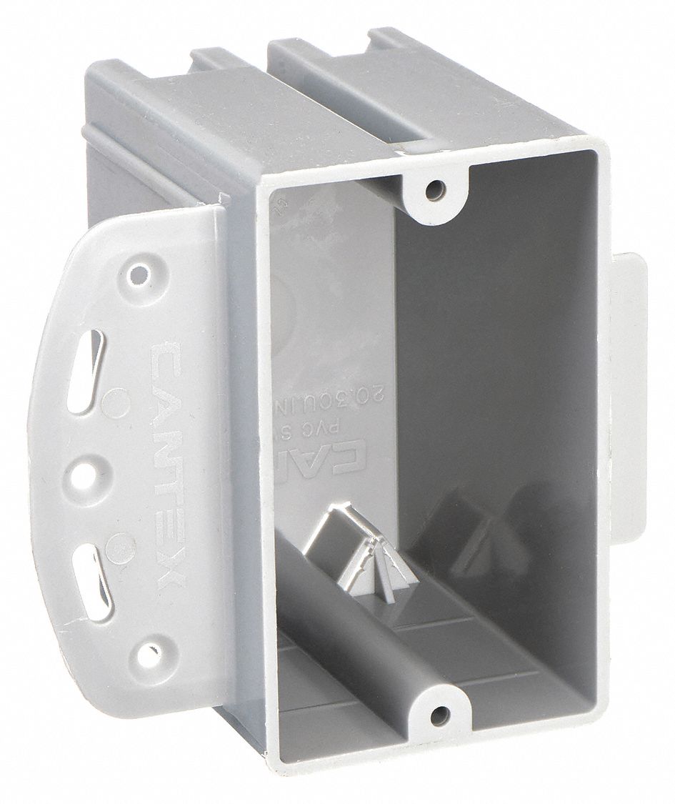 CANTEX, PVC, Nonmetallic Material & Nominal Size, Electrical Box