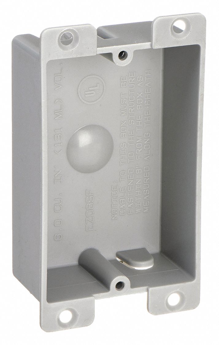 CANTEX, PVC, Nonmetallic Material & Nominal Size, Electrical Box