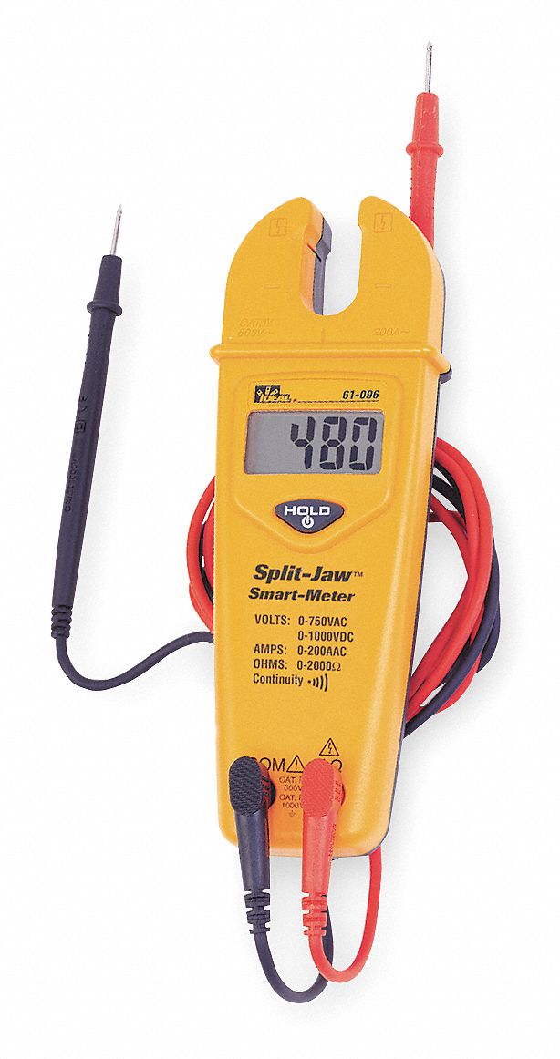 IDEAL, OpenJaw Jaw, CAT III 1000V/CAT IV 600V, Clamp Meter 4GA5261