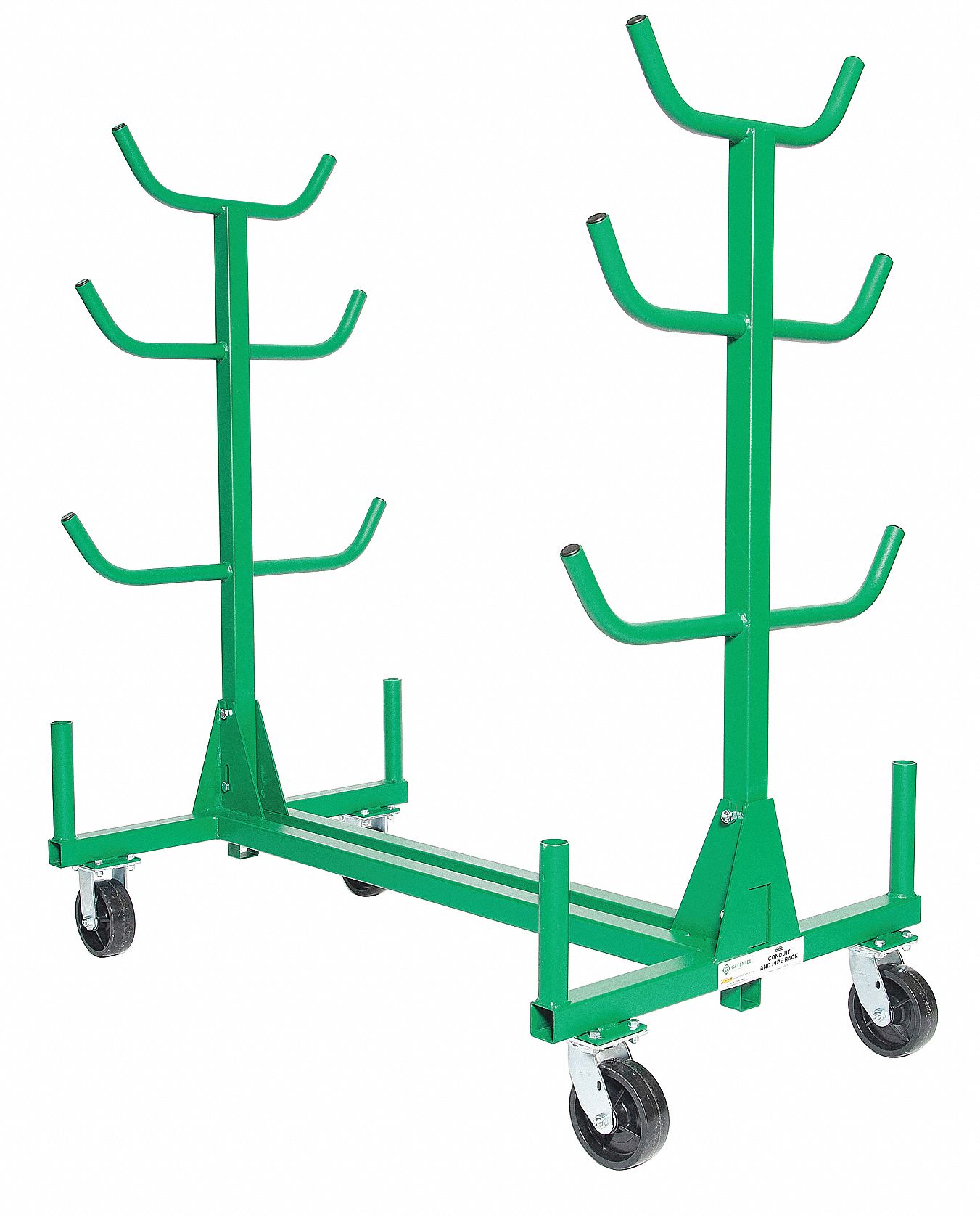 GREENLEE Mobile Bar & Pipe Rack 1,000 lb Load Capacity 4GA96668 Grainger