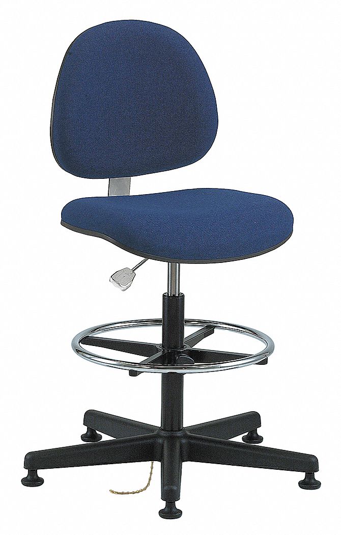 BEVCO Fabric ESD Pneumatic Task Chair with 23 in to 33 in Seat Height