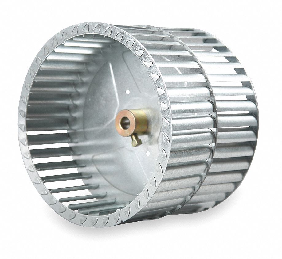 REVCOR Blower Wheel, 5 1/2 in Wheel Dia. (In.), CW Hub End, Galvanized