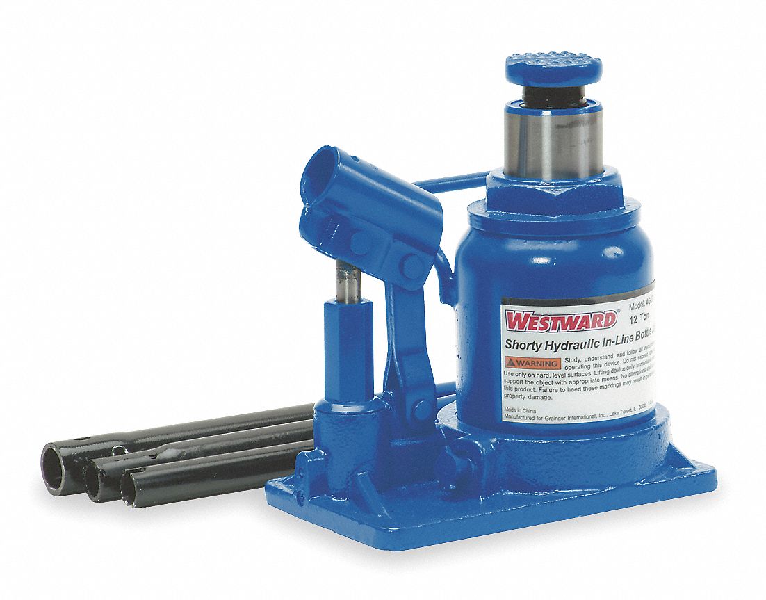 WESTWARD 7" x 41/4" LowProfile InLine Pump — Hydraulic Bottle Jack