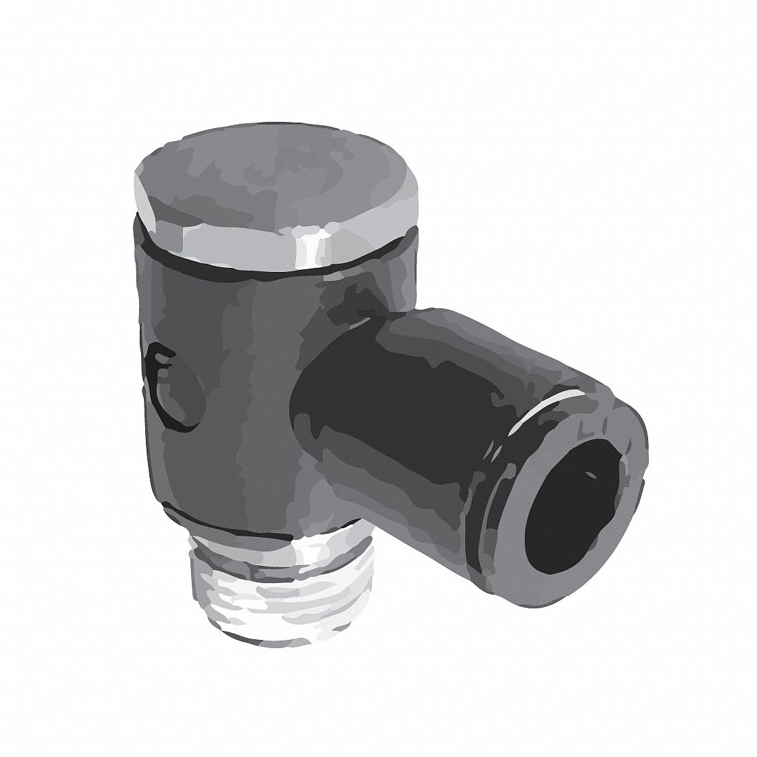 1/2 Tube OD Union Tee Legris 364PTC8 NickelPlated Brass Air Brake PushtoConnect Fitting