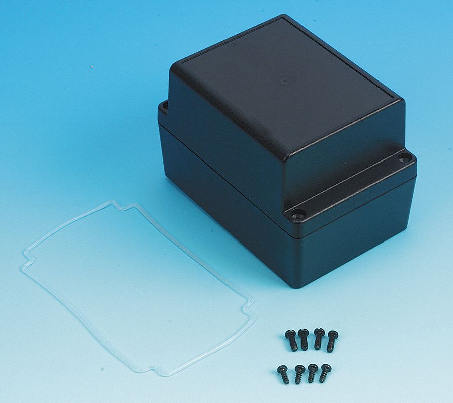 BOX ENCLOSURES Enclosure, Nonmetallic, 4X NEMA Rating, No Knockouts, 4.92 in Height, 3.36 in