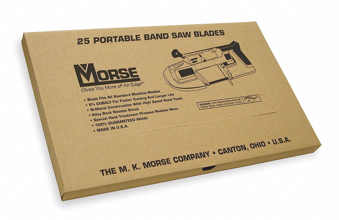 MORSE, Stainless Steel, 18, Portable Band Saw Blade 4GY70