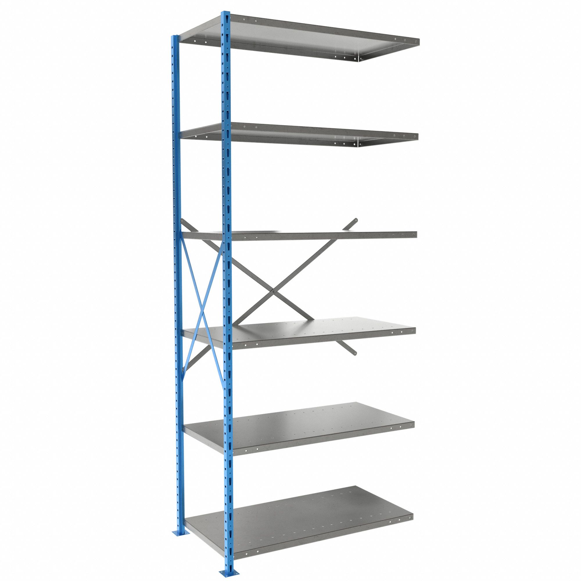 HALLOWELL, AddOn, HeavyDuty, Metal Shelving 4GZL9AH55111807PB Grainger