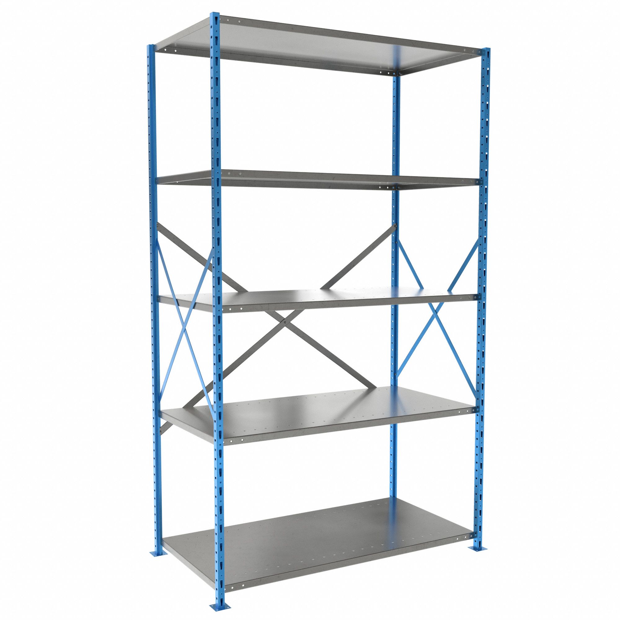HALLOWELL, Starter, HeavyDuty, Metal Shelving 4GZN7H57102407PB Grainger