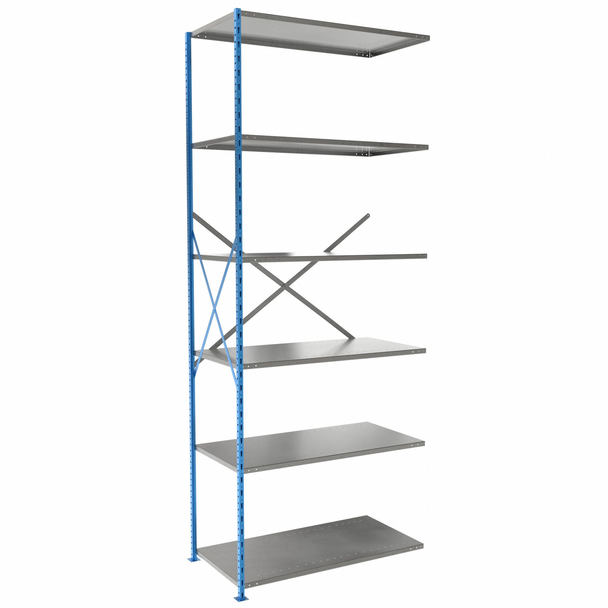 HALLOWELL, AddOn, HeavyDuty, Metal Shelving 4GZW7AH57112410PB Grainger