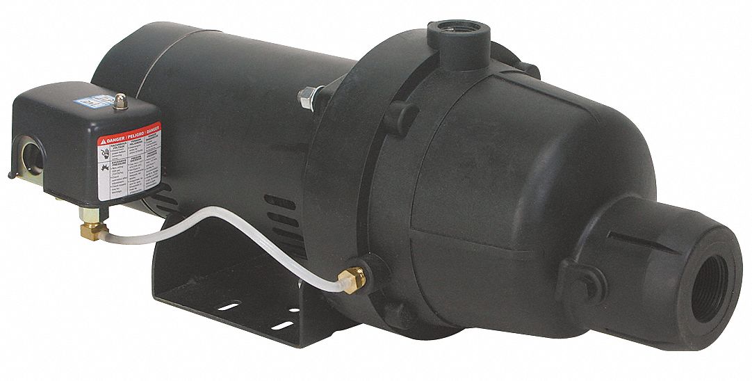 DAYTON Shallow Well Jet Pump, 3/4 hp, 115/230V AC, Ejector Included Yes