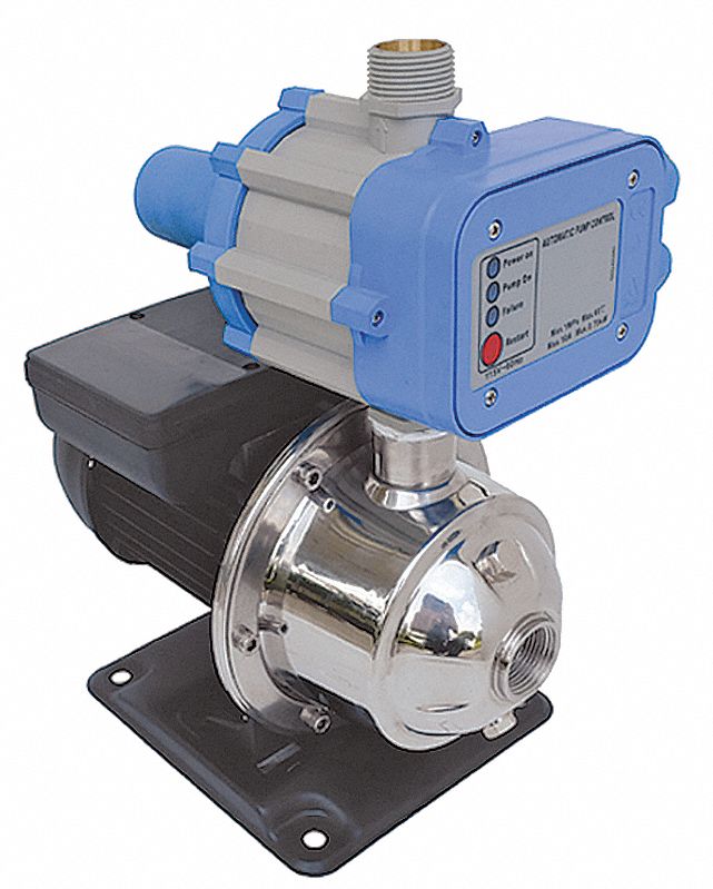 DAYTON Automatic Pressure Booster System 1 hp HP Pumps, 1 in NPT