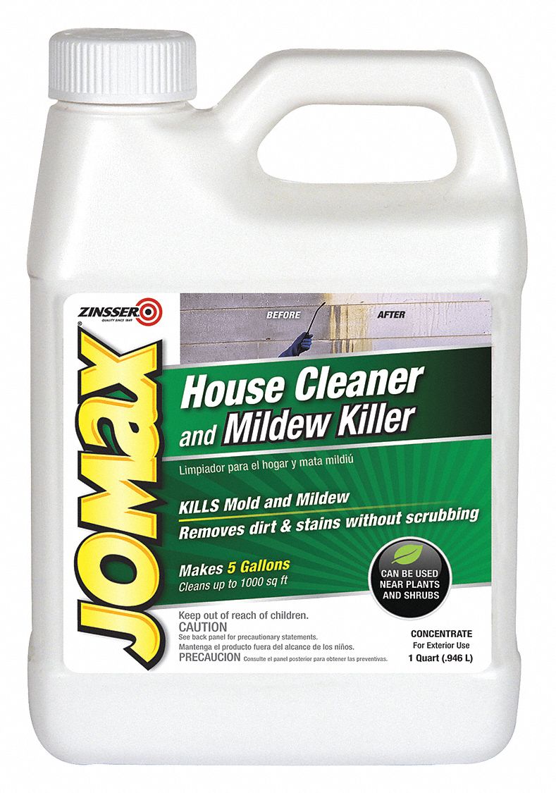 ZINSSER, Jug, 1 qt Container Size, House Cleaner and Mildew Remover