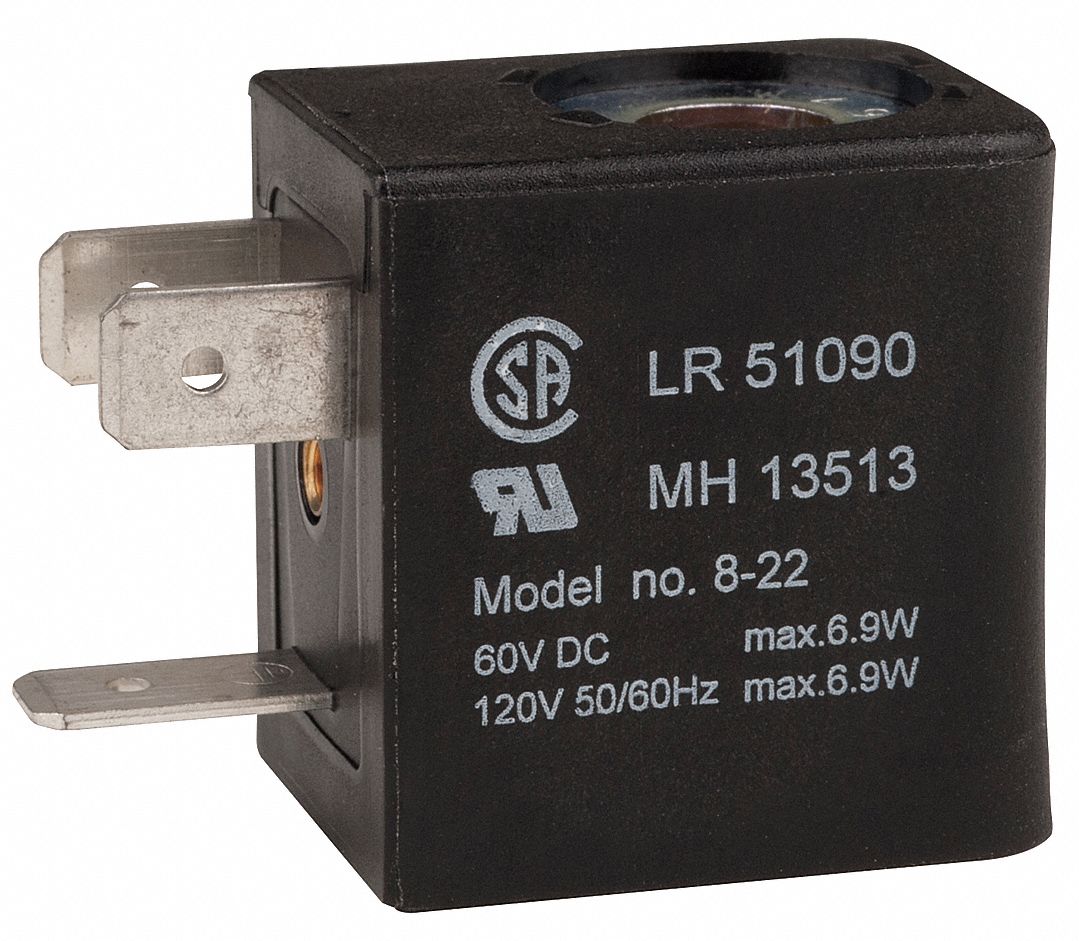 ARO 120V AC Solenoid Valve Coil; 22 mm; DIN 43650B 4HN3911621833 Grainger