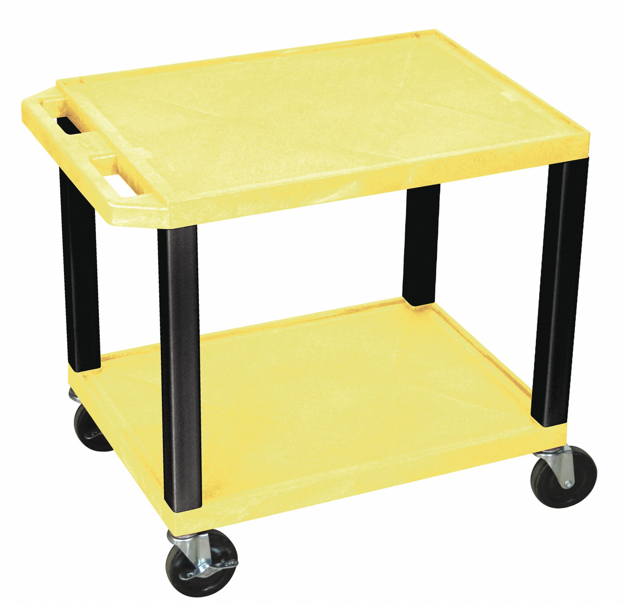 Utility Cart, 300 lb Load Capacity, Number of Shelves 2, 24 in x 18 in