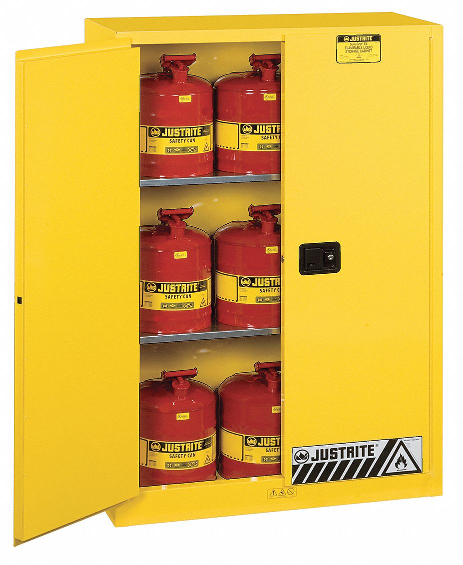 JUSTRITE 45 gal Flammable Manual Safety Door Type, 65