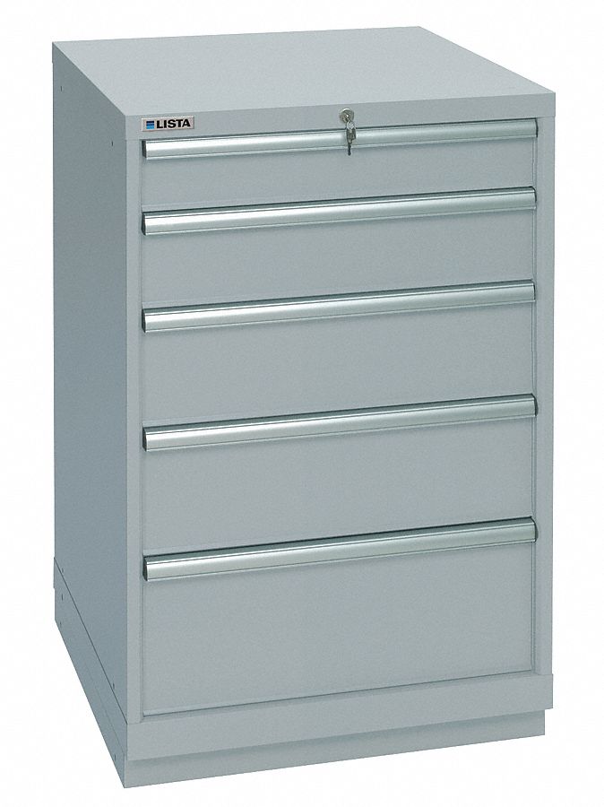 LISTA Stationary Counter Height Modular Drawer 5 Drawers, 40 1