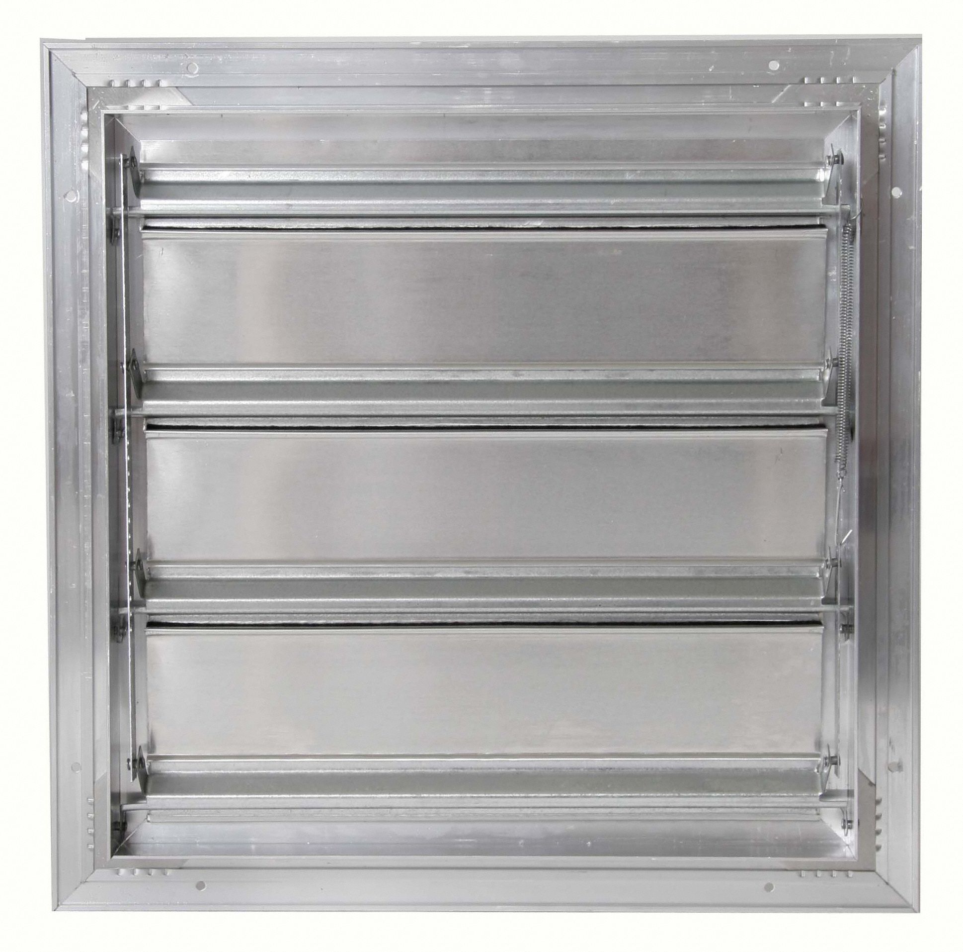 DAYTON Backdraft Damper, Wall Mount, Supply, 8 x 8 Damper Size (In