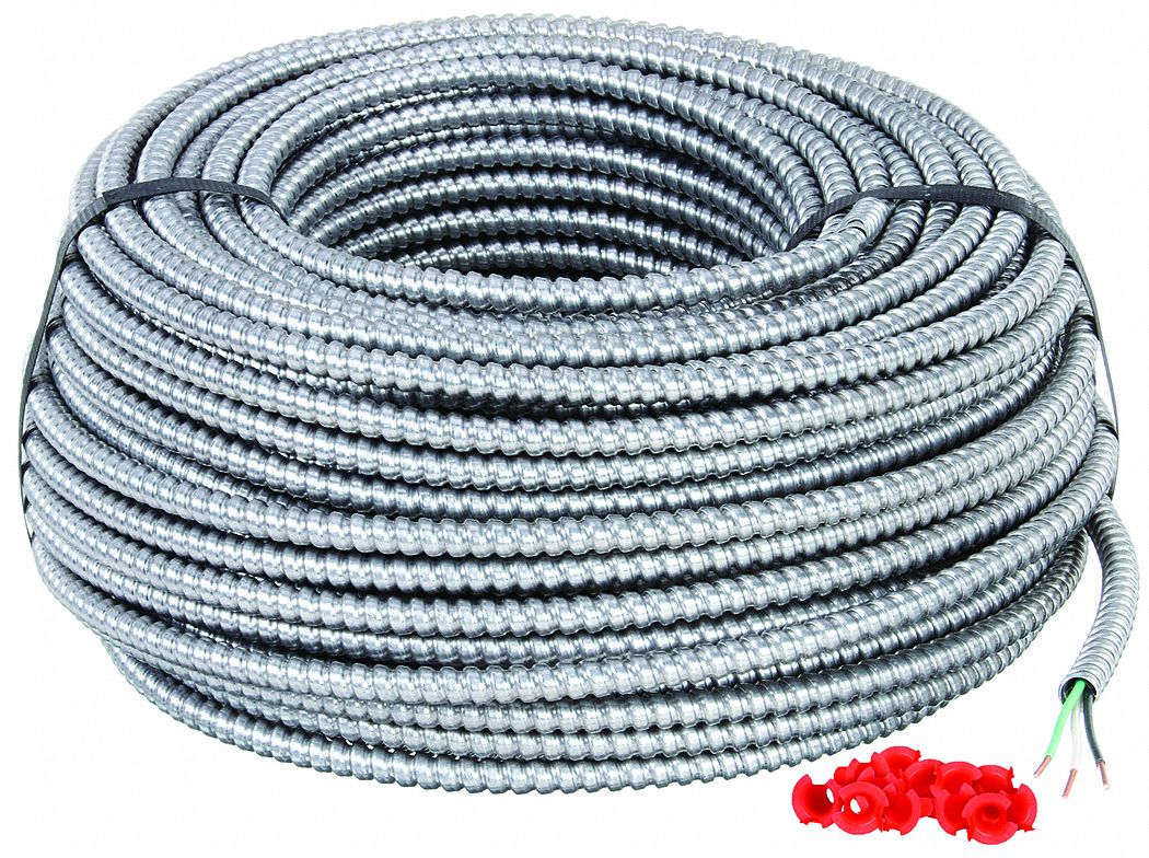 AFC MC CABLES, 12 AWG Wire Size, 2 with Insulated CU Ground Conductors